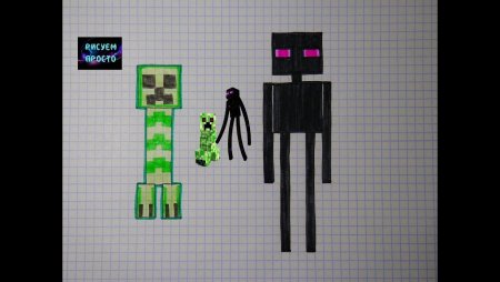 Мобы по клеткам из МАЙНКРАФТА