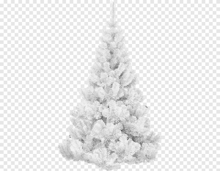 Елка черно белая