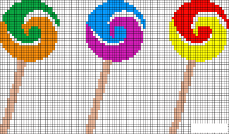 Рисование по клеткам цветок