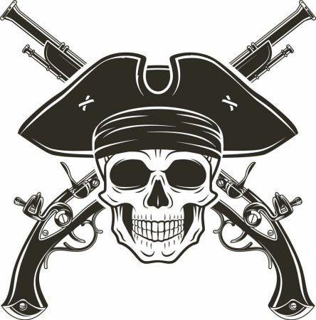Весёлый Роджер знак пирата