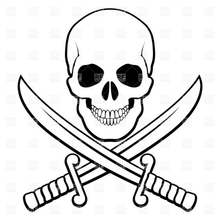 Весёлый Роджер знак пирата
