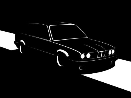BMW e34 vector