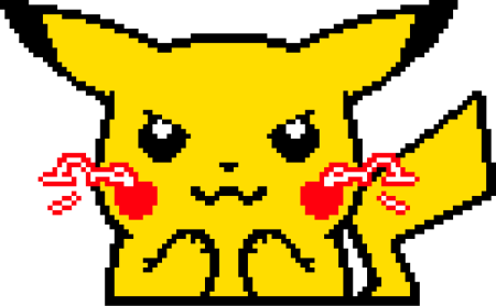 Пикачу по клеточкам