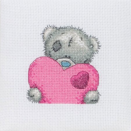 Вышивки Медвежонок с сердечком
