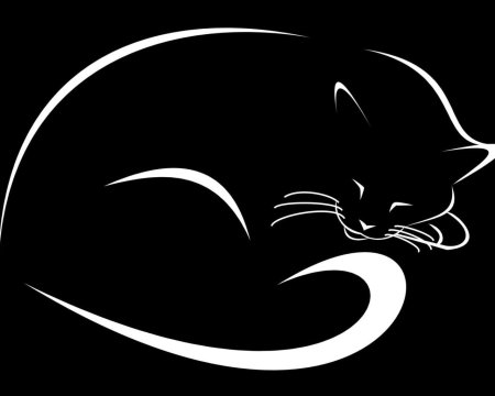 Кошка рисунок