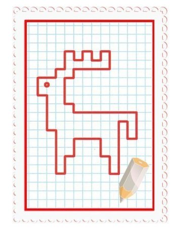 Игра по клеточкам для детей