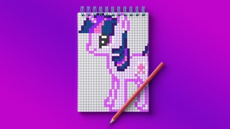 Пони по клеточкам маленькие