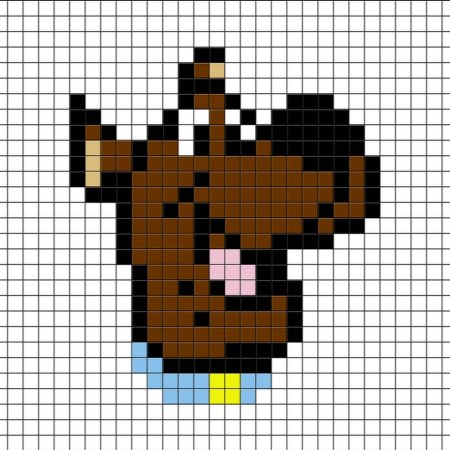 Скуби Ду по клеточкам