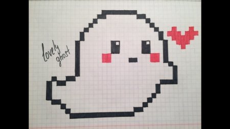 Рисунки по клеточкам милые