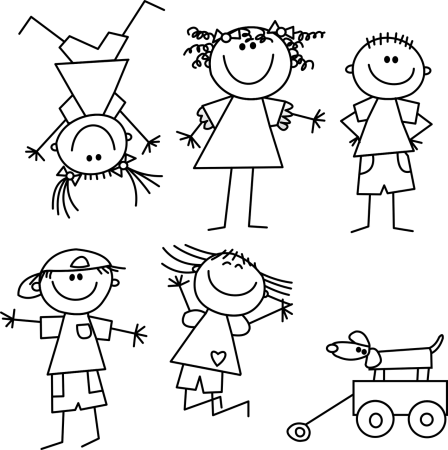 Человечек рисунок