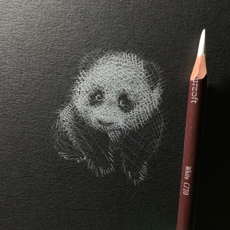 Рисование на черной бумаге