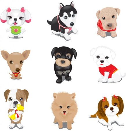 Милые мультяшные животные