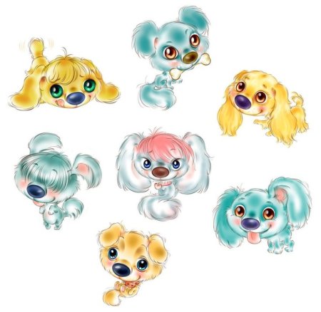 Животные в мультяшном стиле