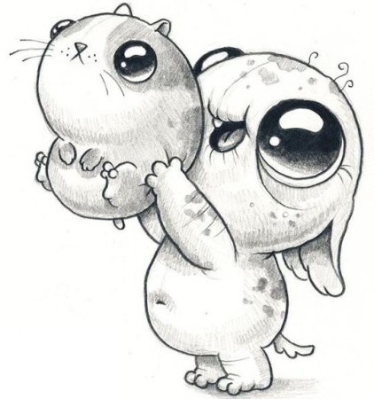 Милые монстрики для срисовки
