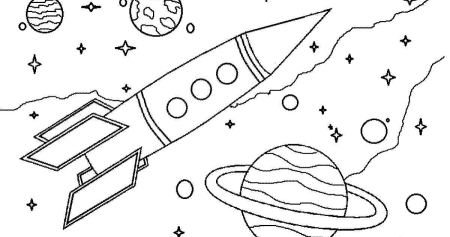 Трафарет с днем космонавтики для детей