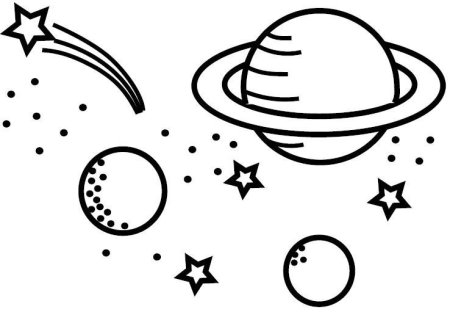 Раскраски космос для детей 5-6 лет