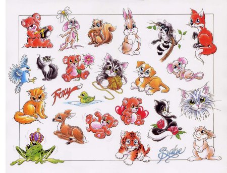 Картинки котиков мультяшных