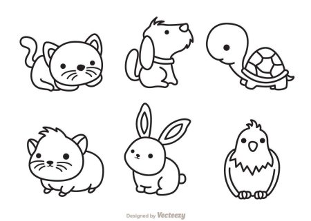 Маленькие рисунки животных