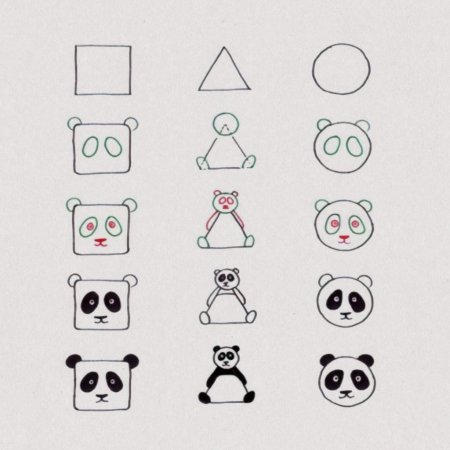 Квадратные рисунки для детей