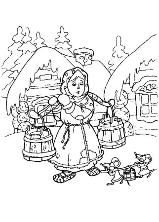 Новогодняя раскраска