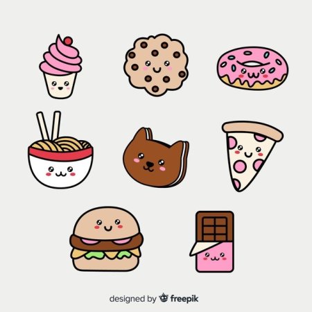 Миленькие рисунки еды