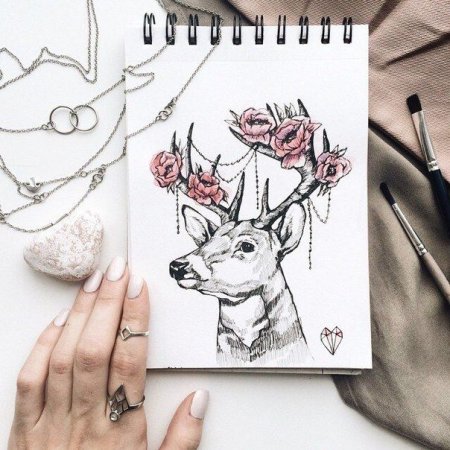Рисунки акварельными маркерами