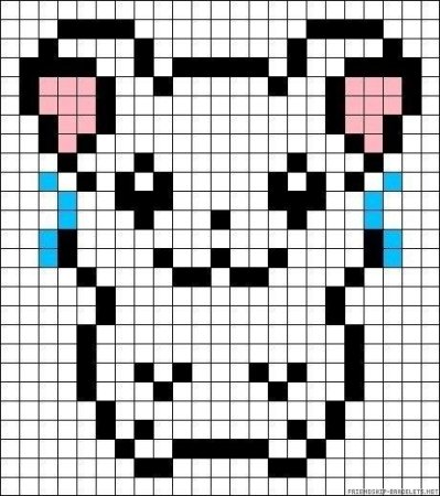 Рисунки по клеткам хаски