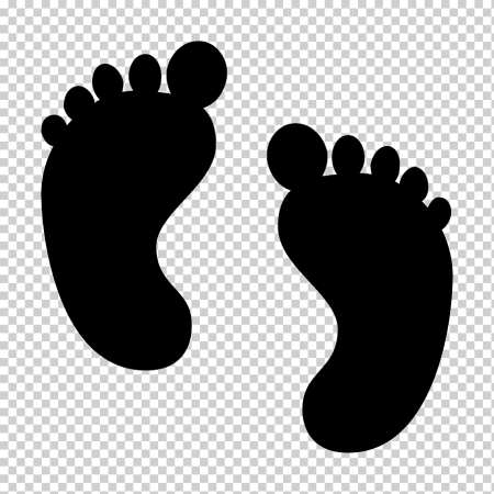 Отпечатки ног для малышей