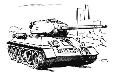 Танк т-34-85 раскраска