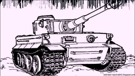 Разукрашки для мальчиков танки т 34