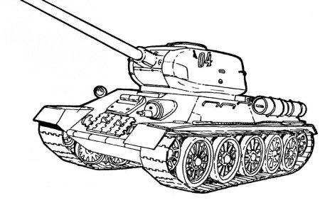 Раскраски танки т 34