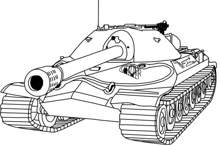 Раскраска танк ИС 2