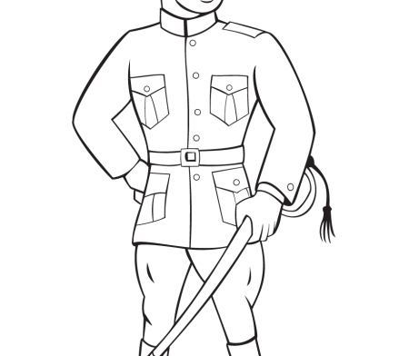 Маленький солдат карандашом
