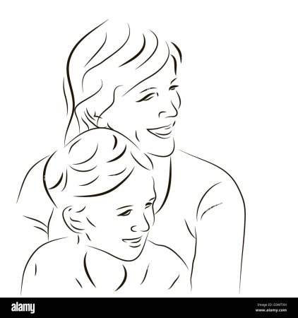 Портрет мамы с сыном