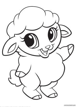 Раскраски для девочек животные