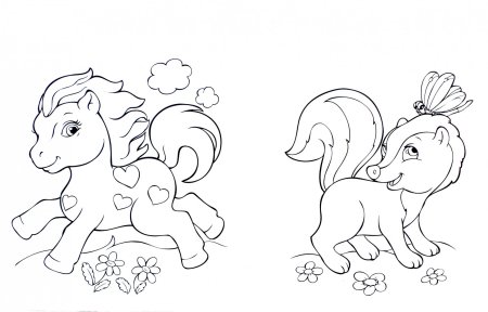 Раскраски. Животные