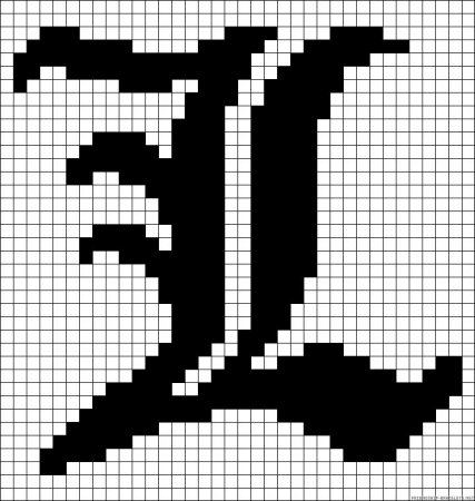 Рисунки по клеткам для тату