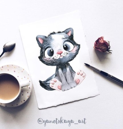 Рисунки животных маркерами