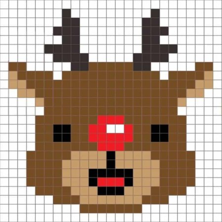 Рисунки по клеточкам маленькие