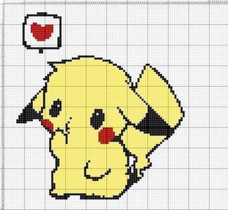 Котики по клеточкам маленькие