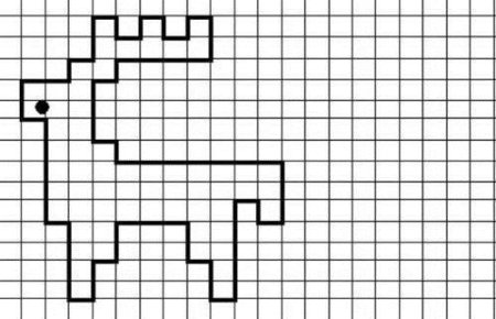 Рисунки по клеточкам для детей легкие