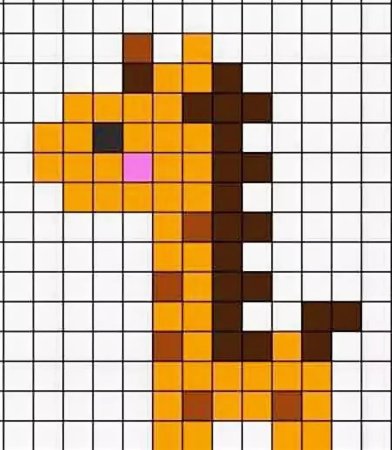 Рисовать по клеточкам маленькие рисунки