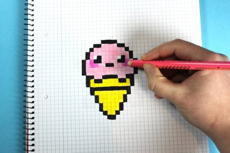 Рисунки по клеточкам животные