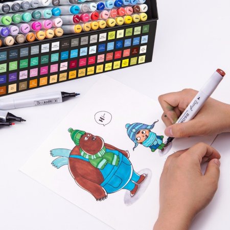 Роллы скетч маркерами