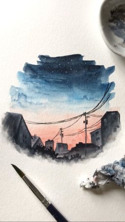 Идеи для рисования акварелью Эстетика