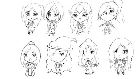 Рисунки для срисовки аниме