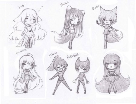 Раскраски для девочек аниме легкие