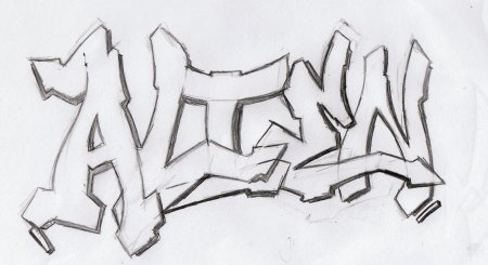 Граффити на бумаге