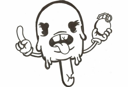 Граффити на бумаге