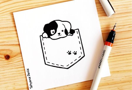 Рисунки для срисовки фломастерами
